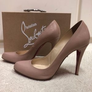 Christian Louboutin Patent Nude Pump